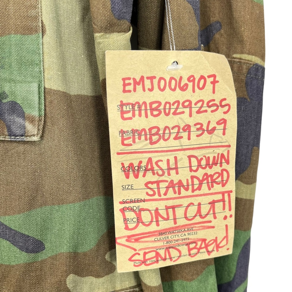 Topson Down‎ Men’s Medium Camouflage Military Streetwear Jacket With Patches - Picture 10 of 10